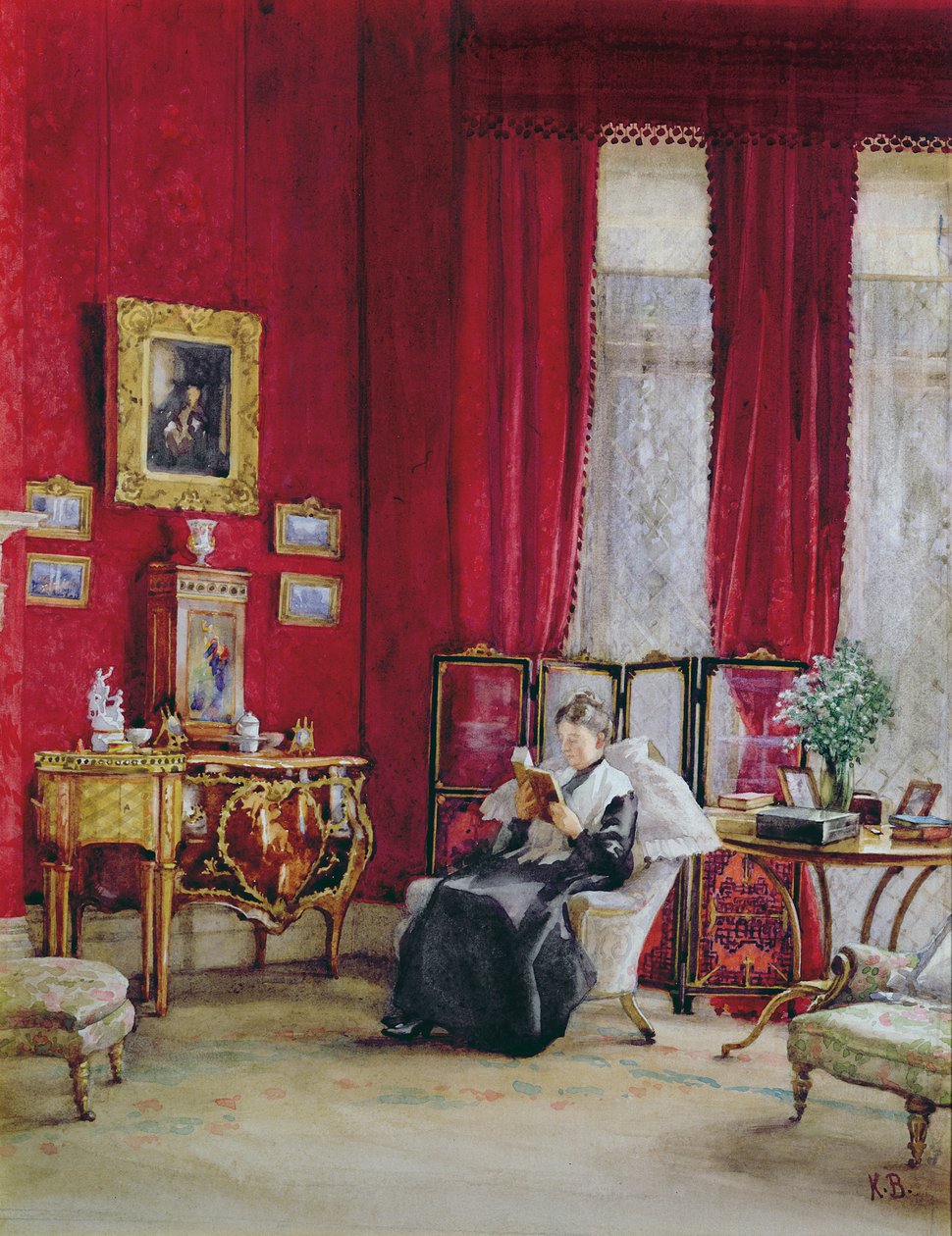 Viktoriánský interiér s Lady Readingem od English School