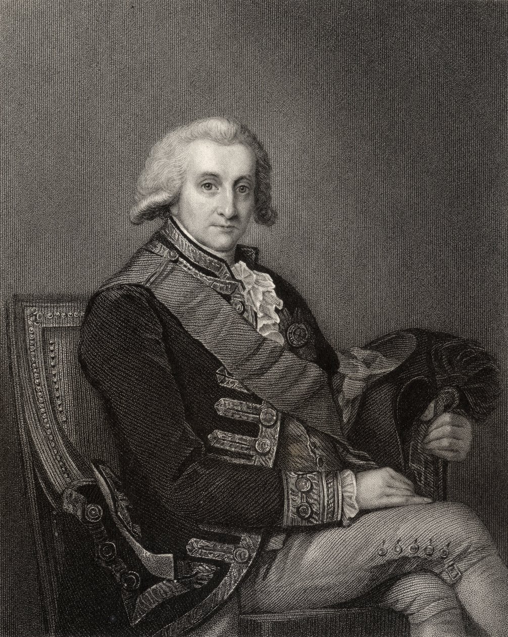 Admirál George Brydges Rodney, vyrytý J. Cochranem, z 