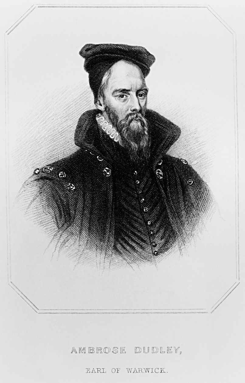 Ambrose Dudley (asi 1528-90) z knihy "Lodge