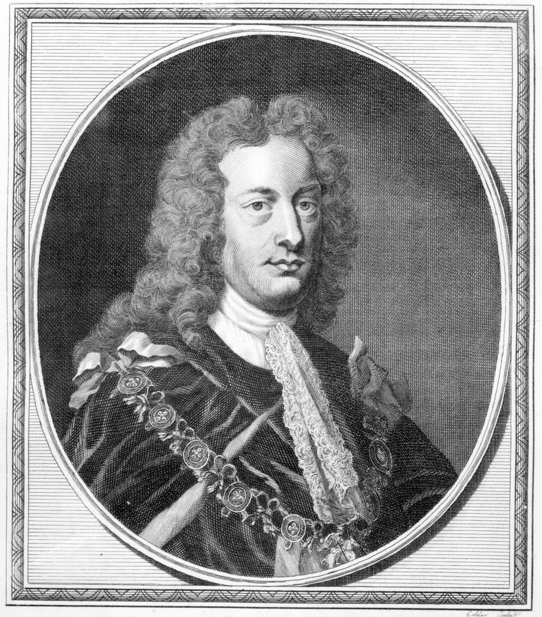Charles Spencer, 3. hrabě ze Sunderlandu, vyryl John Golder, 1784 od English School