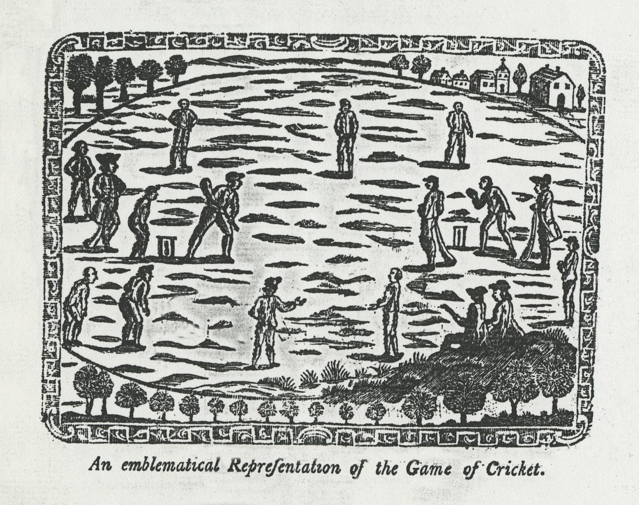 Hra kriketu, 1774 od English School