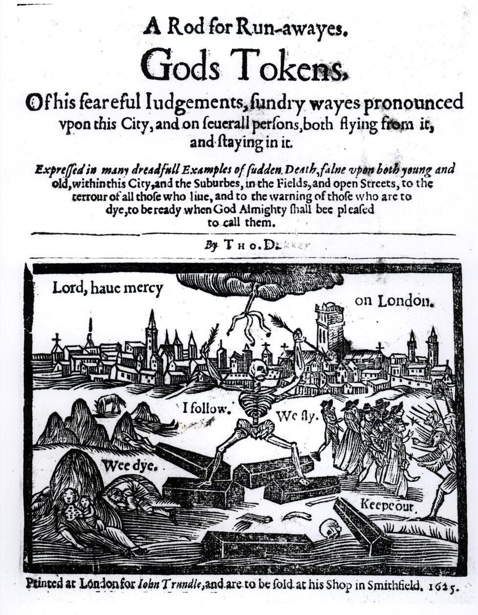 Boží žetony, Tyč pro uprchlíky, 1625 od English School