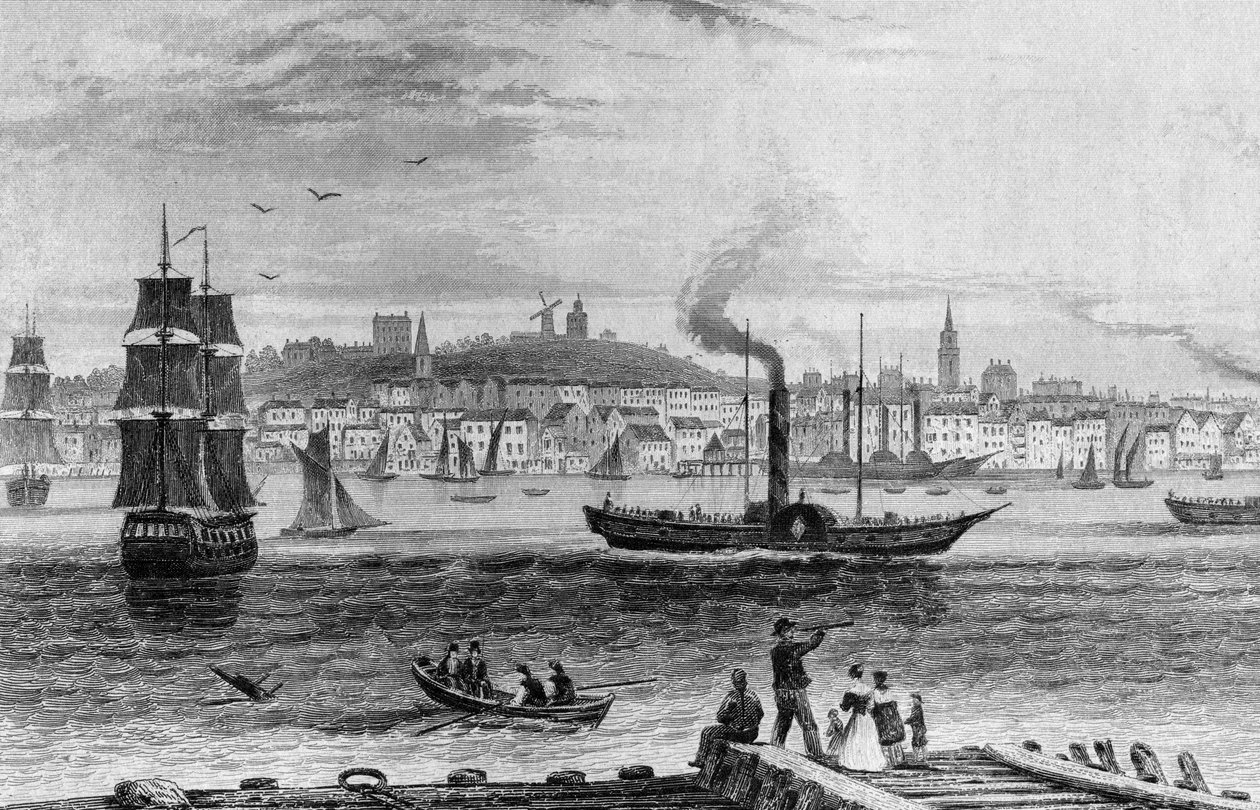 Gravesend, Kent, kolem roku 1830 od English School