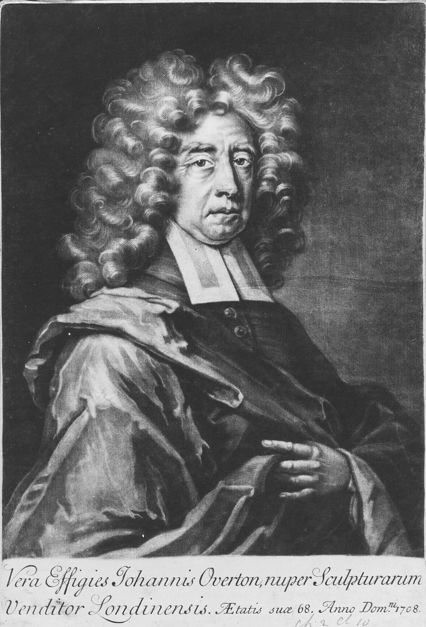 John Overton, 1708 (mezzotinta) od English School