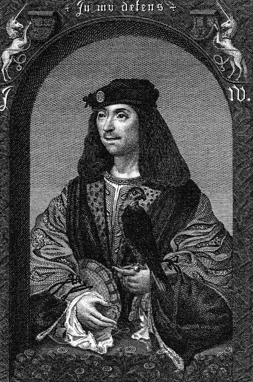 Skotský král Jakub IV., 1796 od English School