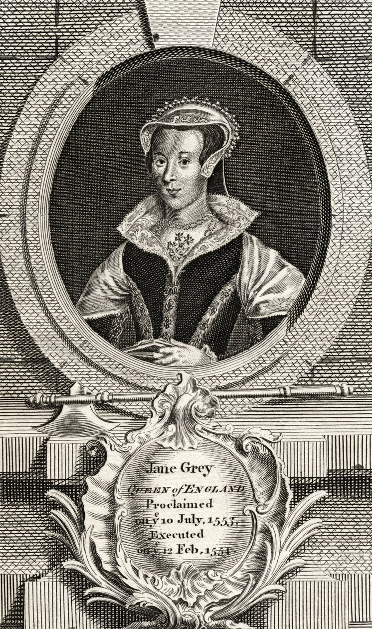 Lady Jane Grayová (1537–1554) od English School