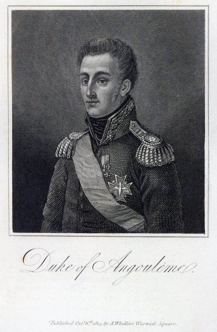 Louis-Antoine de Bourbon (1775-1844) vévoda z Angouleme od English School