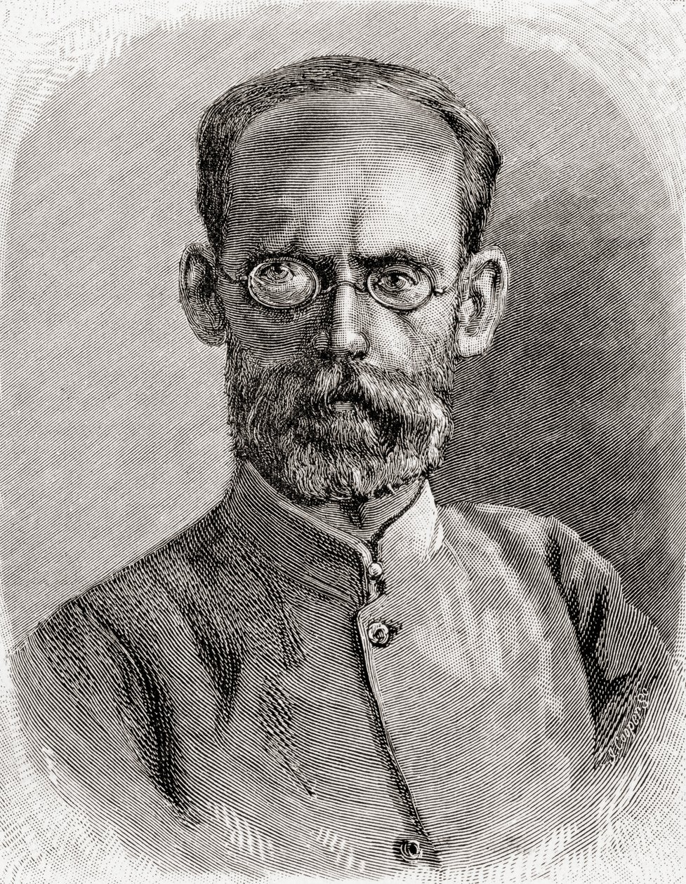 Mehmet Emin Paša, 1890 (dřevoryt) od English School