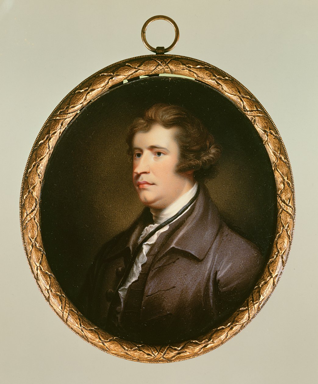 Miniatura Edmunda Burkeho, 1795 (wc na kartě) od English School
