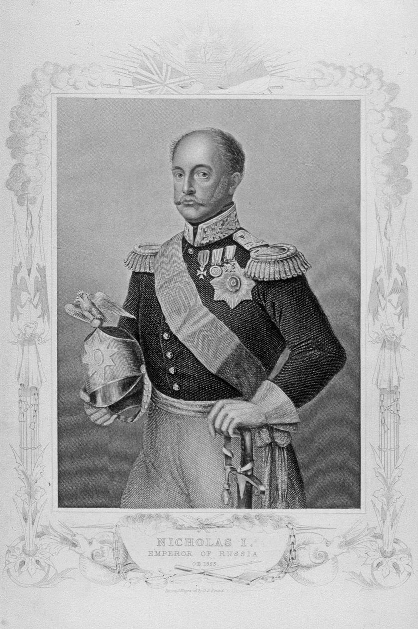 Portrét Mikuláše I., císaře Ruska (1796-1855) od English School