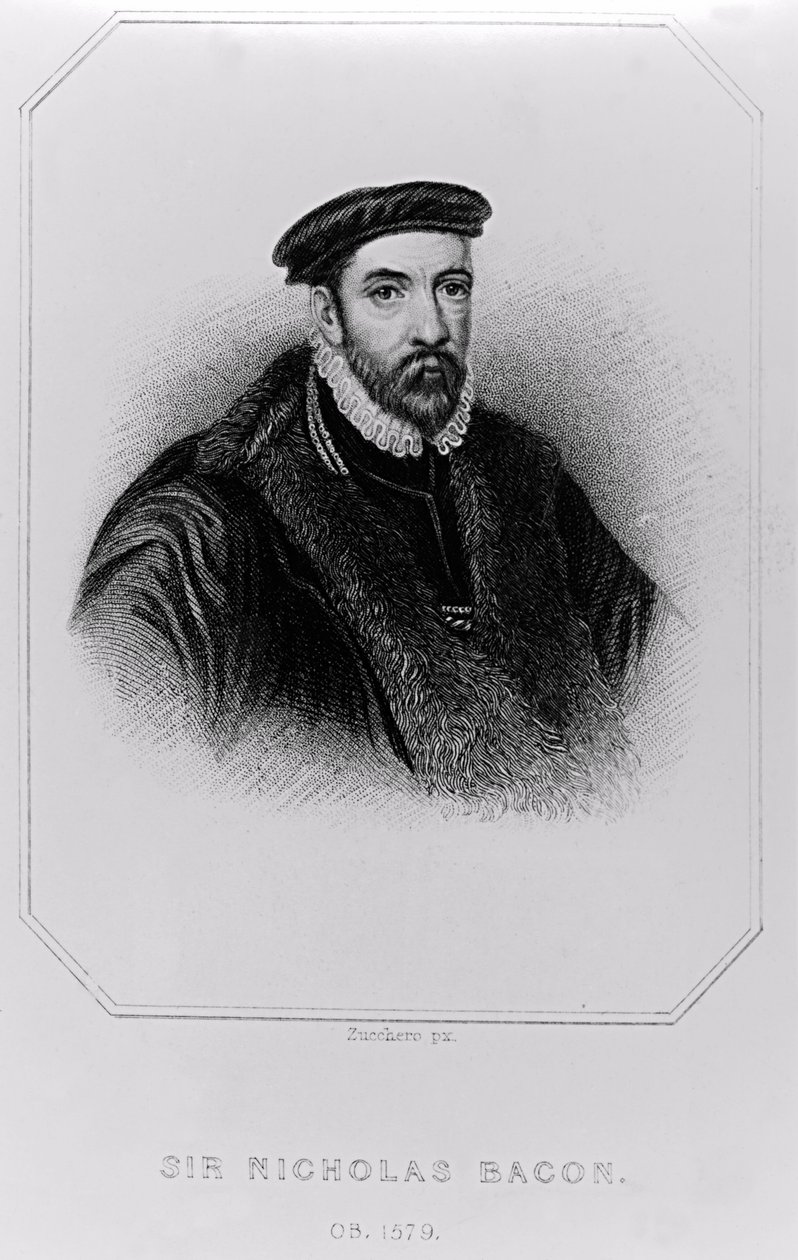 Portrét sira Nicholase Bacona (1510-1579) z 