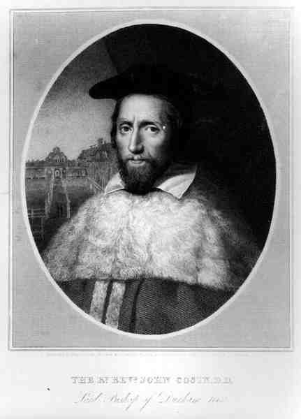 Portrét Rt Reverenda Johna Cosina (1594-1672), lorda biskupa z Durhamu 1660, vyryl Edward Scriven (1775-1841), 1815 od English School