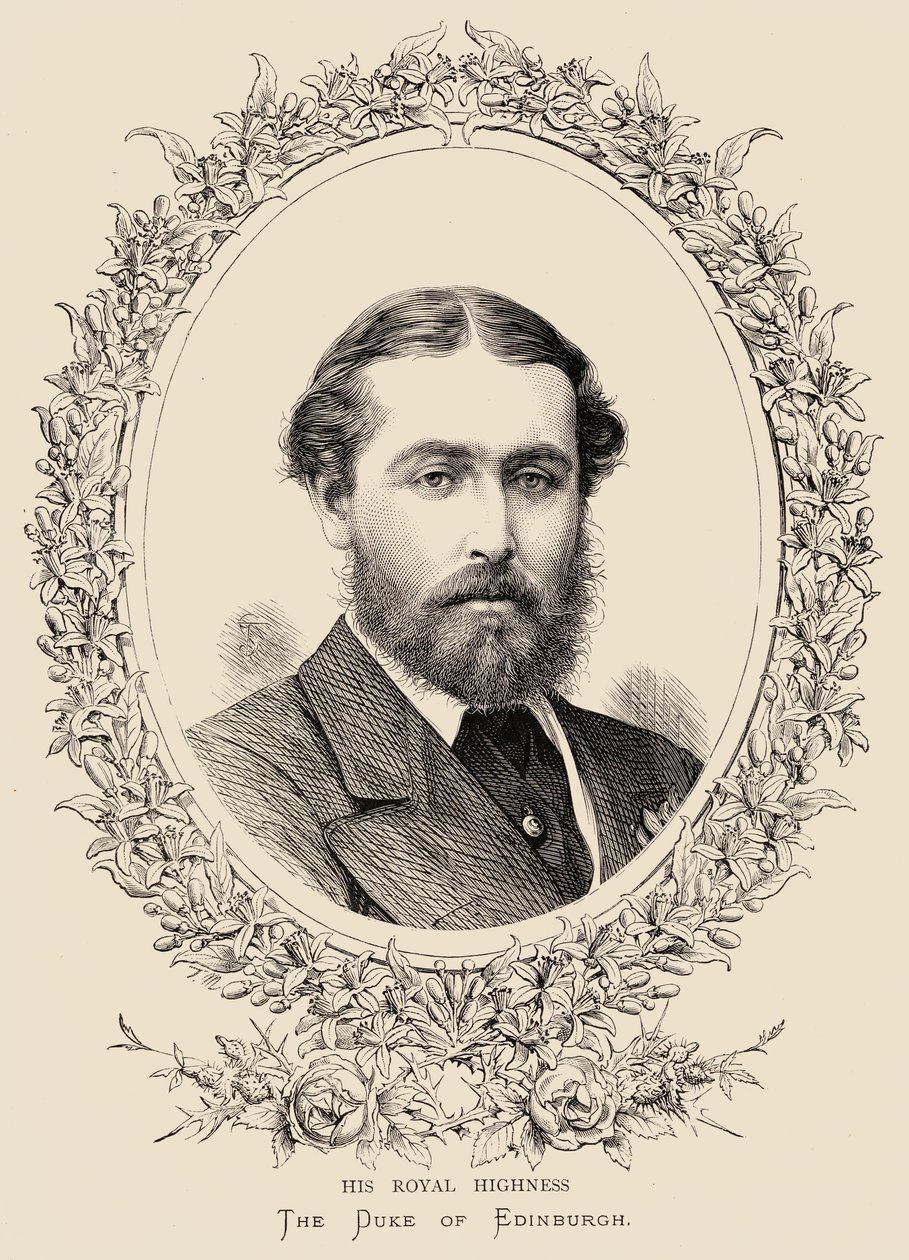 Princ Alfred (1844-1900) vévoda z Edinburghu a Saxe-Coburg Gotha od English School