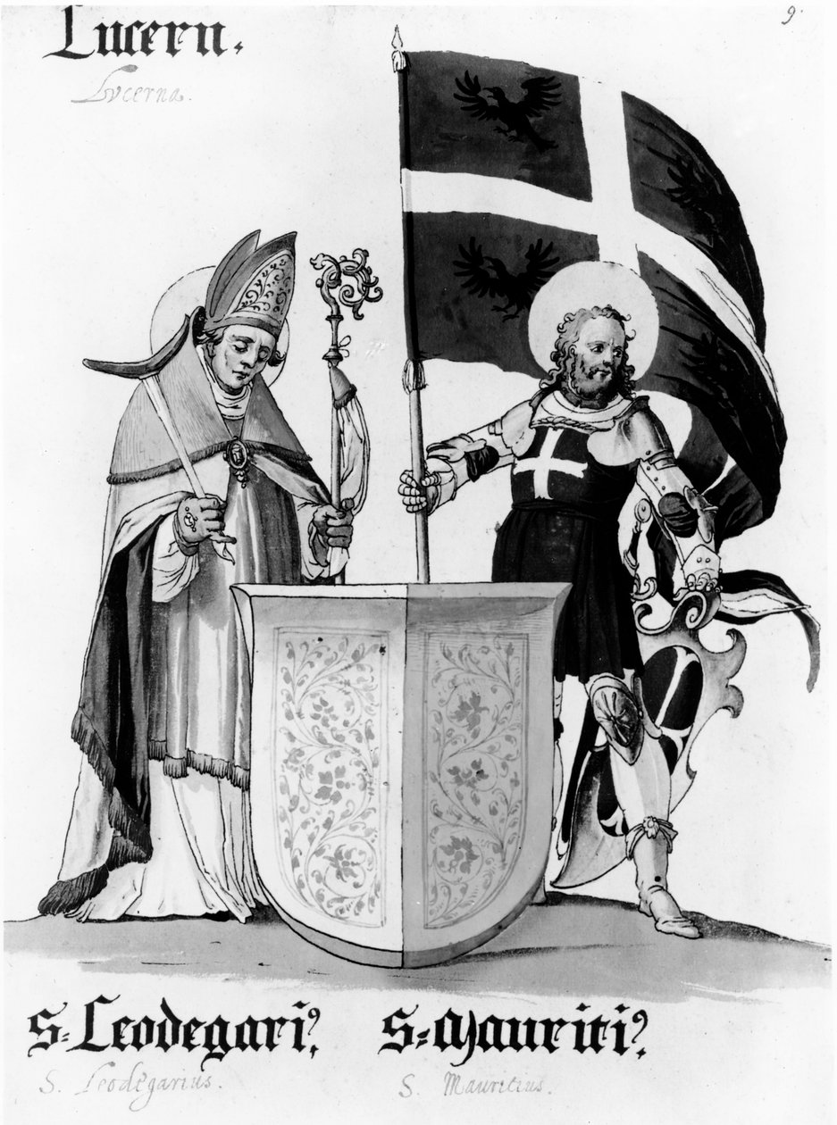 Svatí Leodegarius a Mauricius od English School