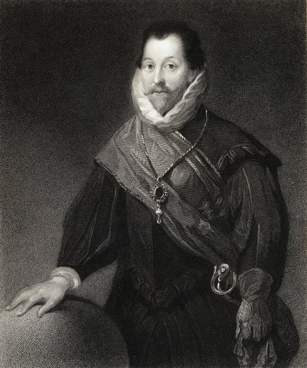 Sir Francis Drake (15403-96) z ‚Galerie portrétů‘, vydaná v roce 1833 od English School