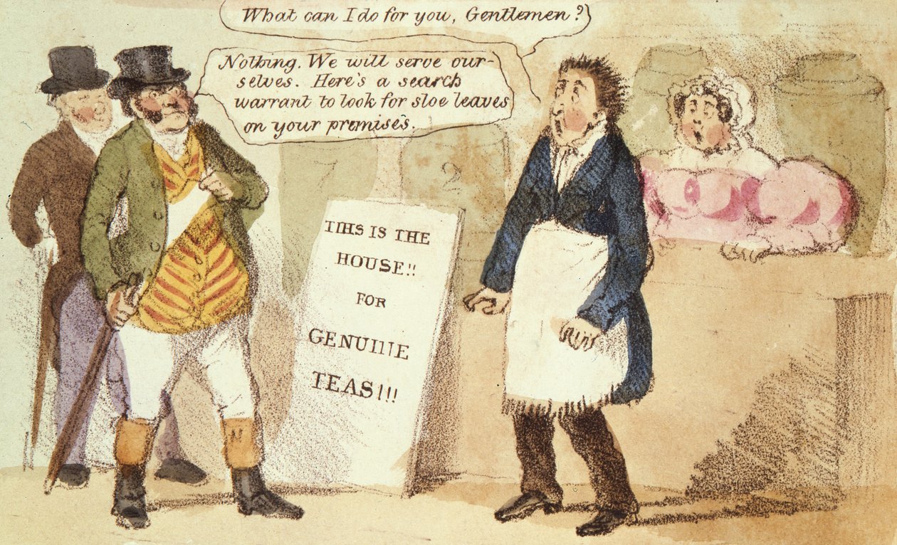 Sloe (Slow) But Sure Justice, No.46 from Caricatures, c.1831 od English School