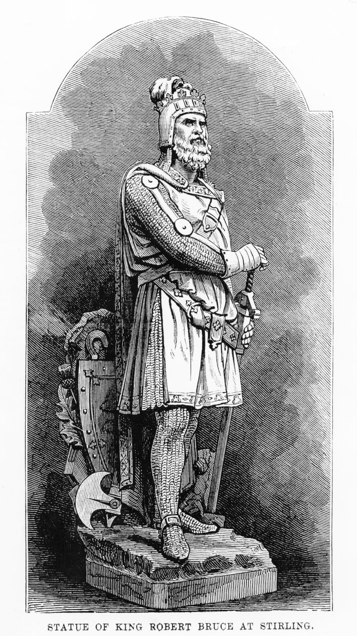 Socha krále Roberta Bruce (1274-1329) ve Stirlingu od English School