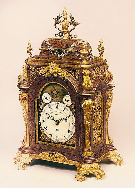 Stolní hodiny, Eardley Norton (fl.1770-94), 18. století (želvovina a ormol) od English School