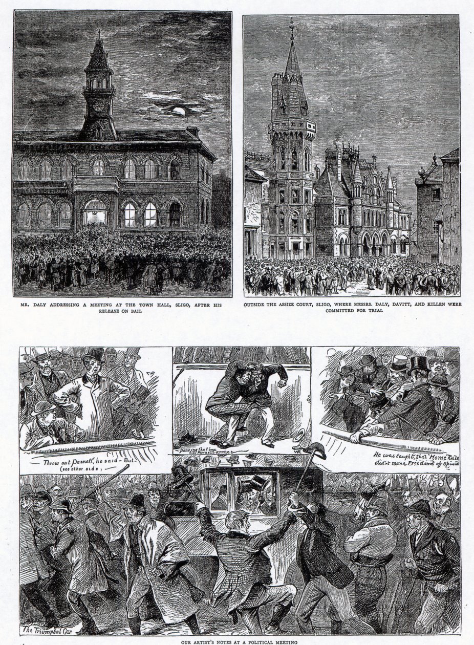 Agitace v Irsku, ilustrace z 