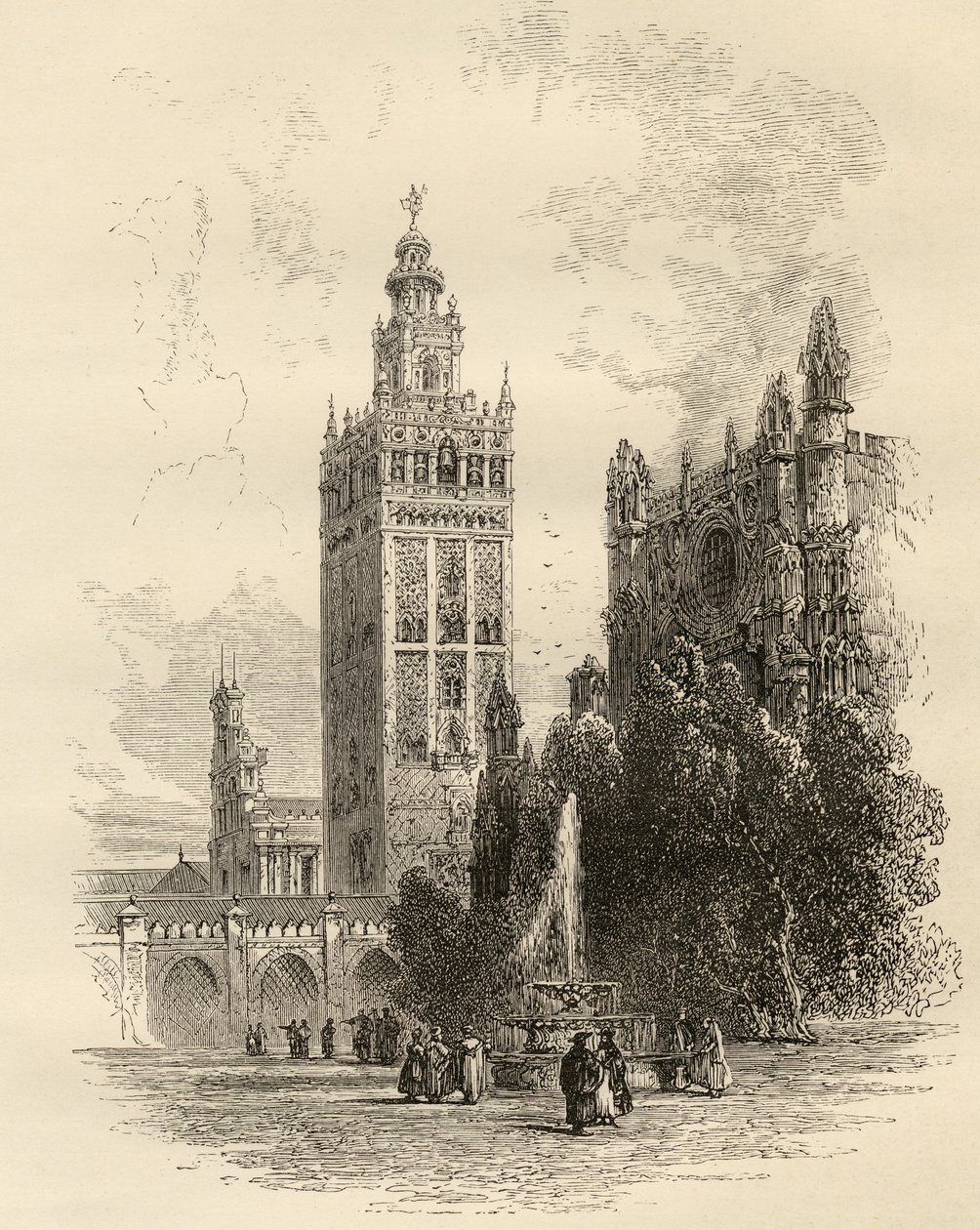 Giralda, Sevilla, Španělsko, z 
