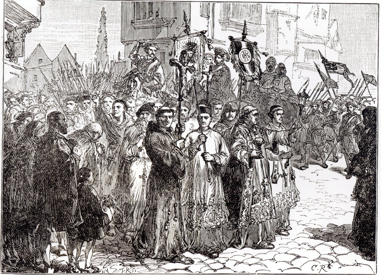 Pouť milosti v roce 1536 od English School