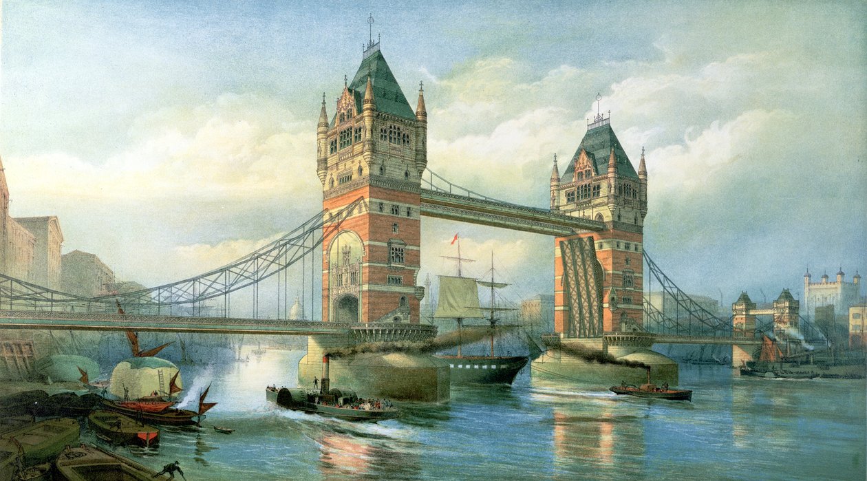 Tower Bridge, Londýn od English School
