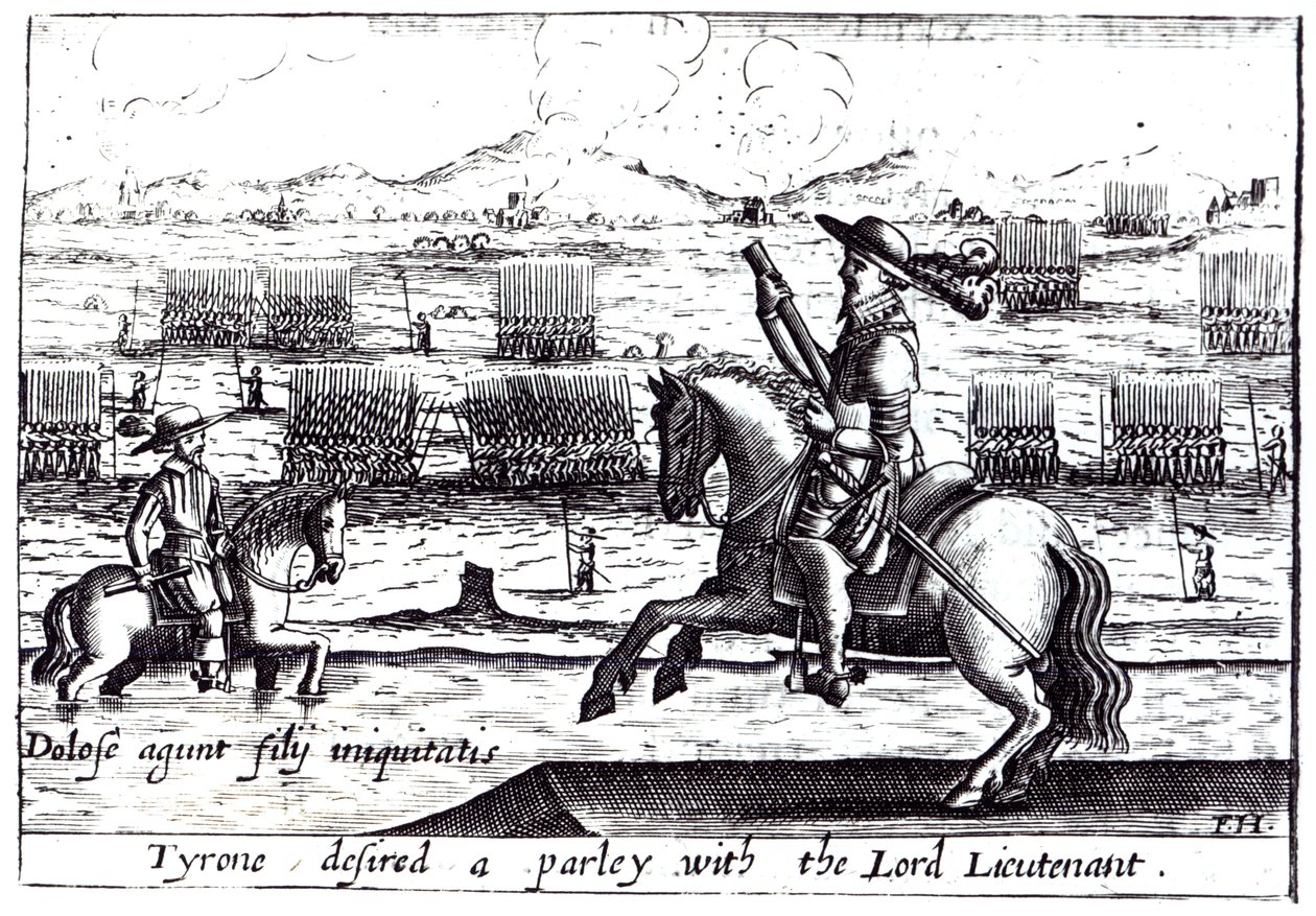 Tyrone Desired a Parley with Lord Lieutenant v Kinsale, 1601 od English School