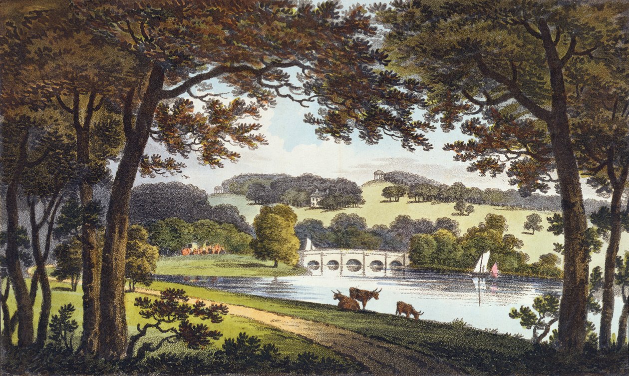 Voda ve Wentworth, Yorkshire, 1802 od English School