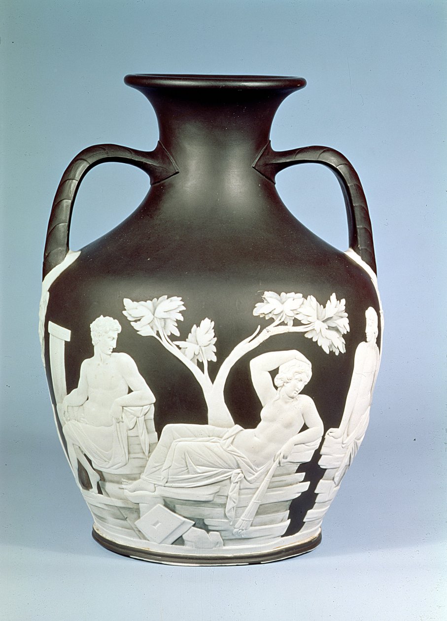 Wedgwood Stoneware kopie portlandské vázy, 1790 (keramika) od English School