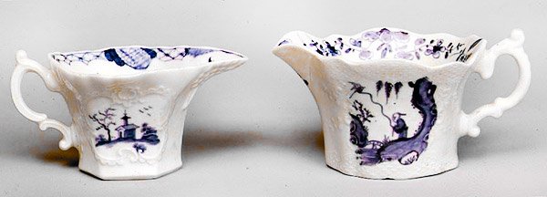Worcesterské modrobílé džbány, cca 1788 (porcelán) od English School