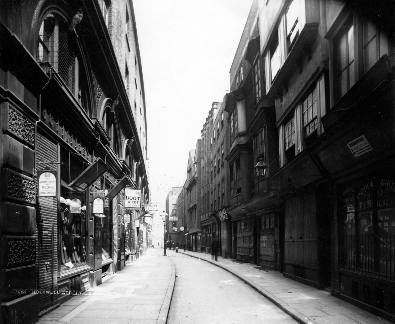 Holywell Street, 19. století (fotografie) od English Photographer