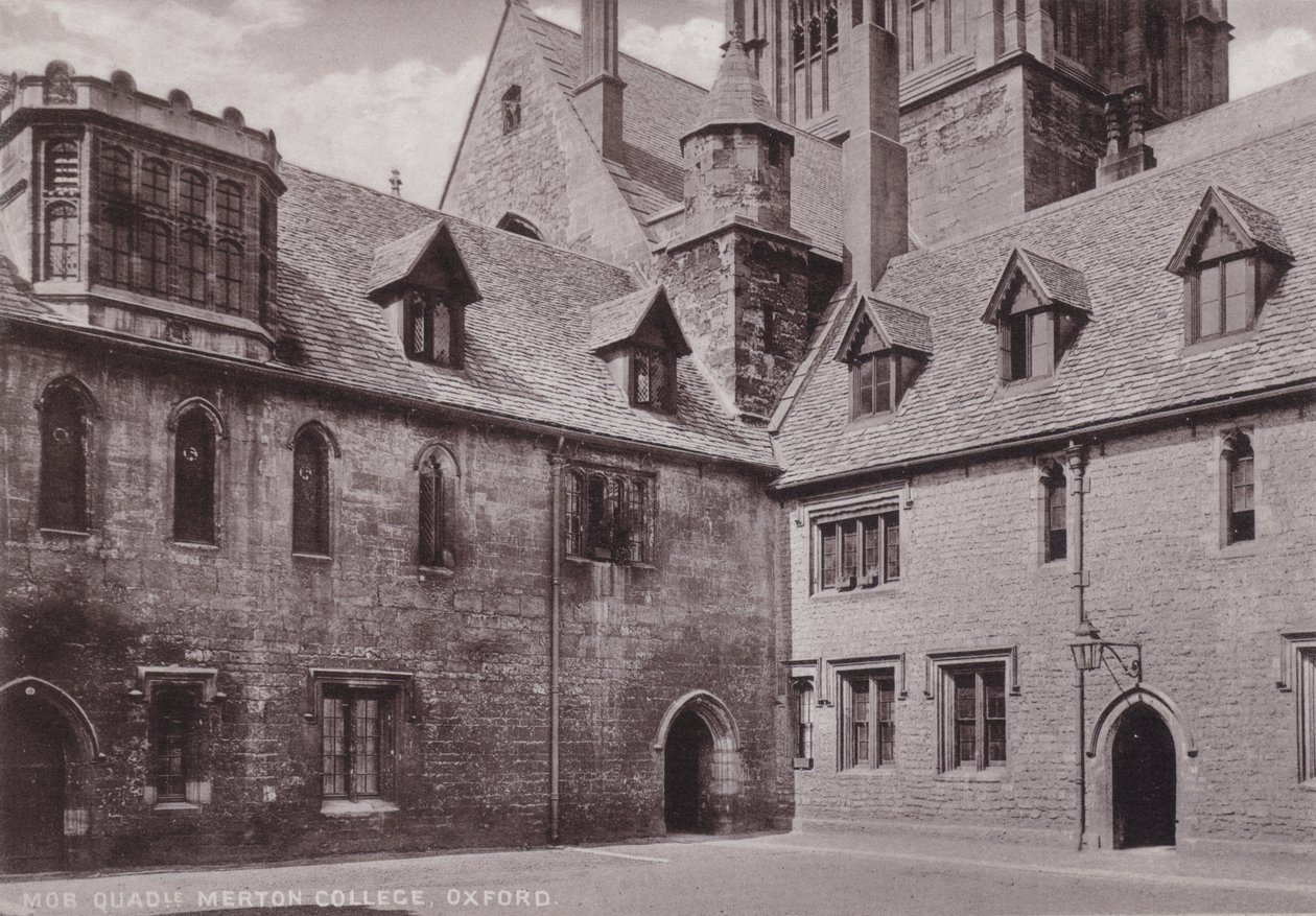 Mob Quadrangle Merton College, Oxford od English Photographer