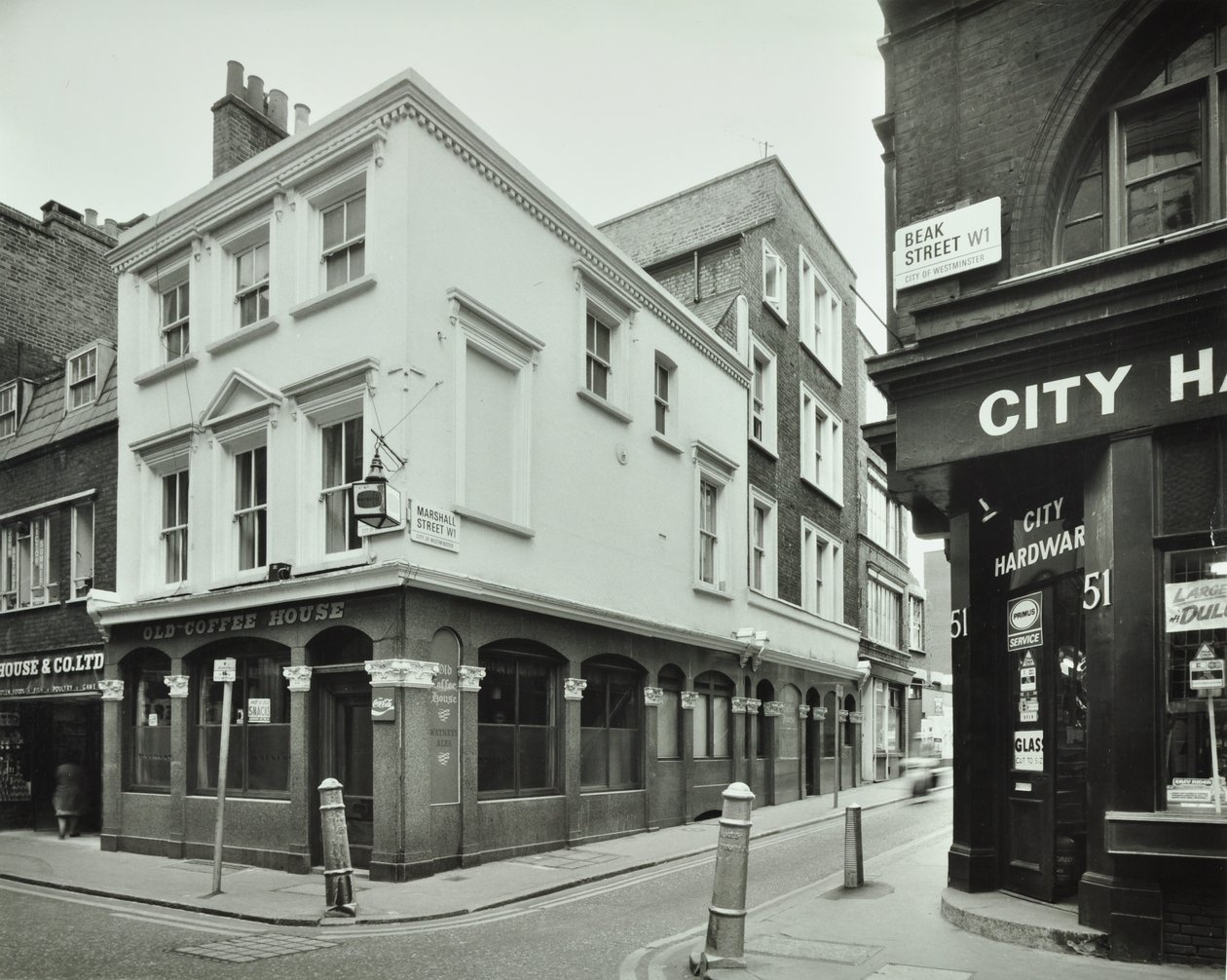 Old Coffee House, 49 Beak Street, 1976 od English Photographer