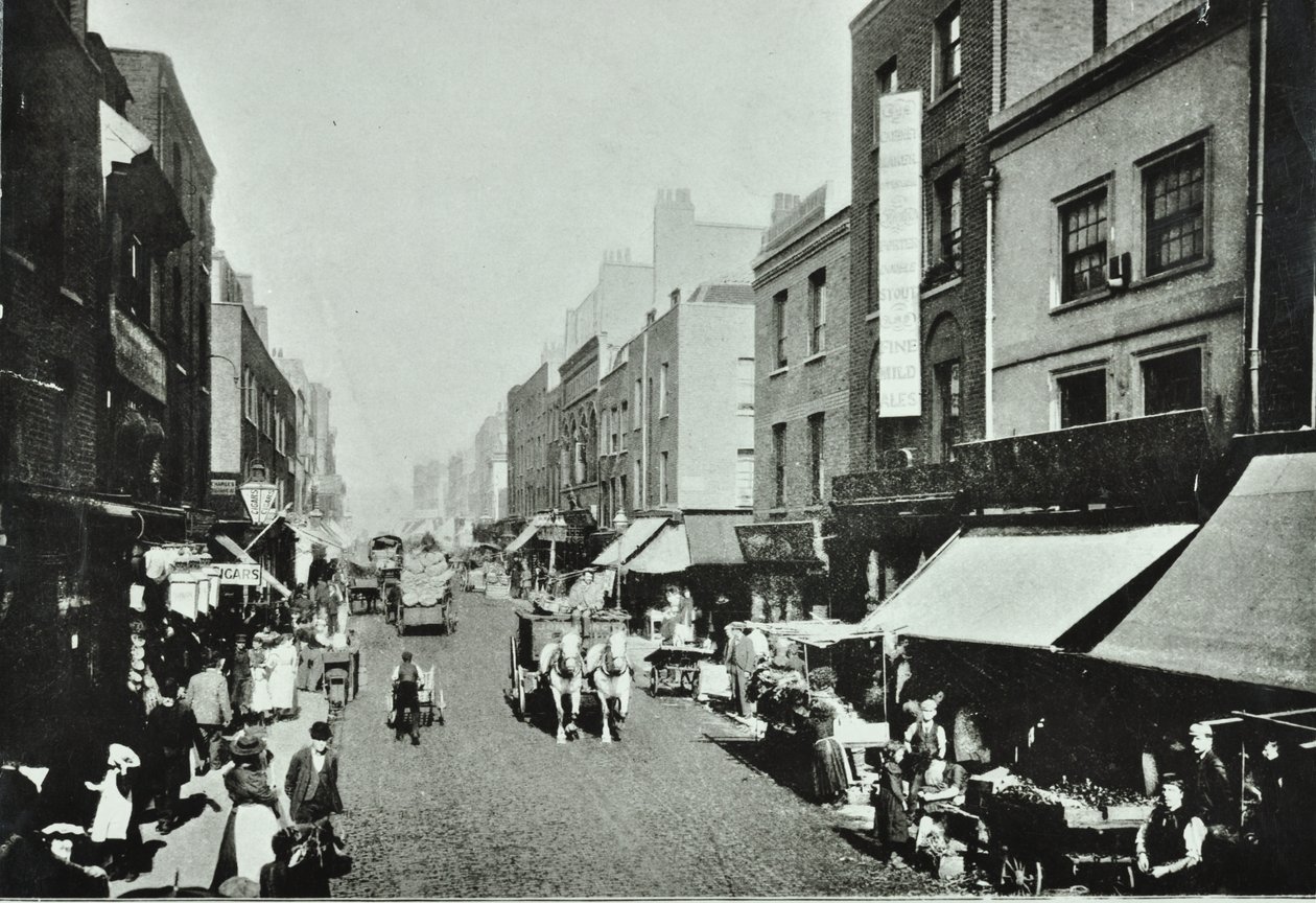 Pitfield Street: při pohledu na sever, 1895 od English Photographer