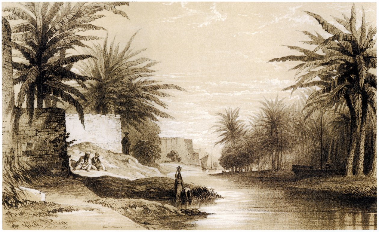 Basra, kolem 1834-37 (kresba) od English School