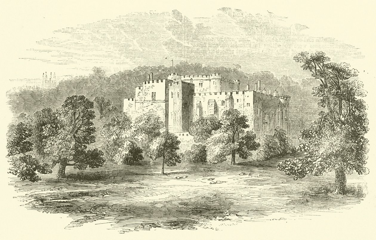 Berkeley Castle (rytina) od English School