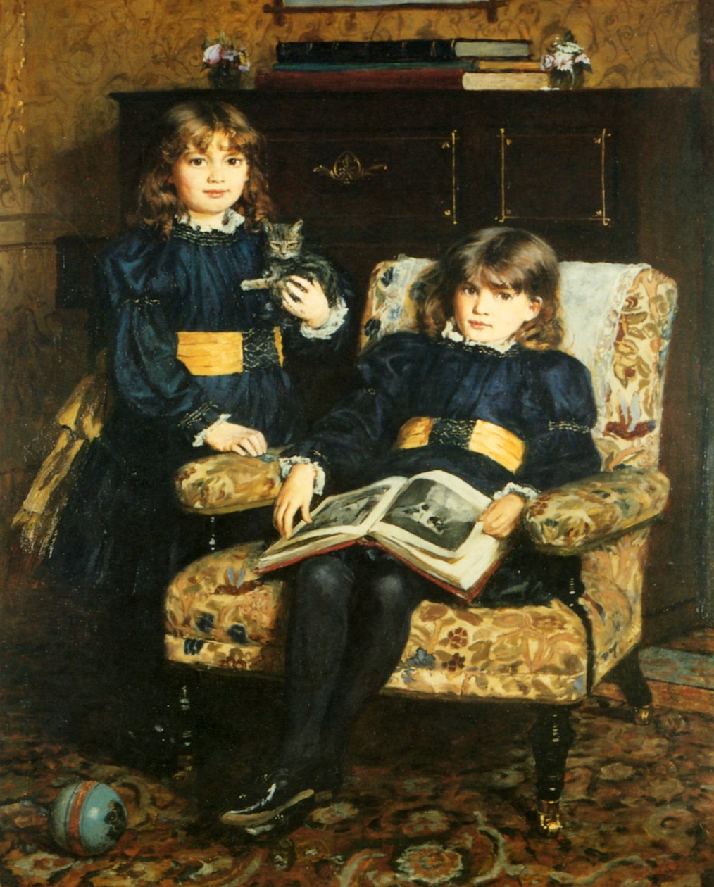 Knižní deska zobrazující čtení dětí od English School