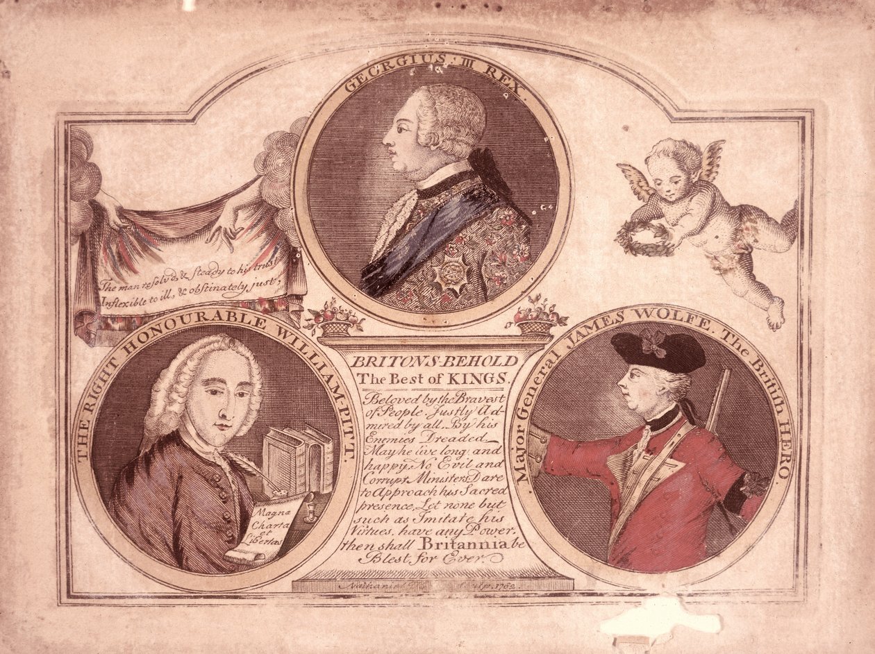 Britové vidí nejlepší z králů..., 1762 od English School