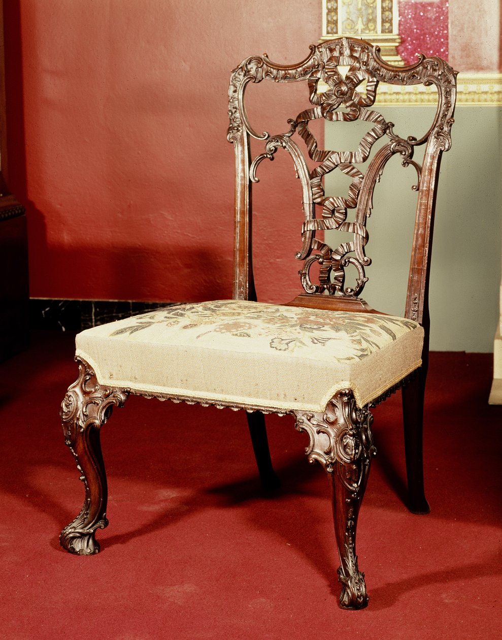 Židle, design Chippendale Director, kolem roku 1760 od English School