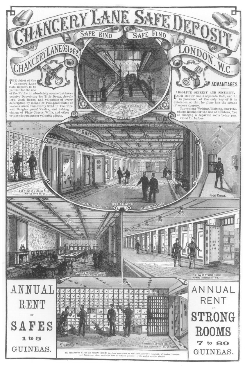 Chancery Lane Safe Deposit, 1886 od English School