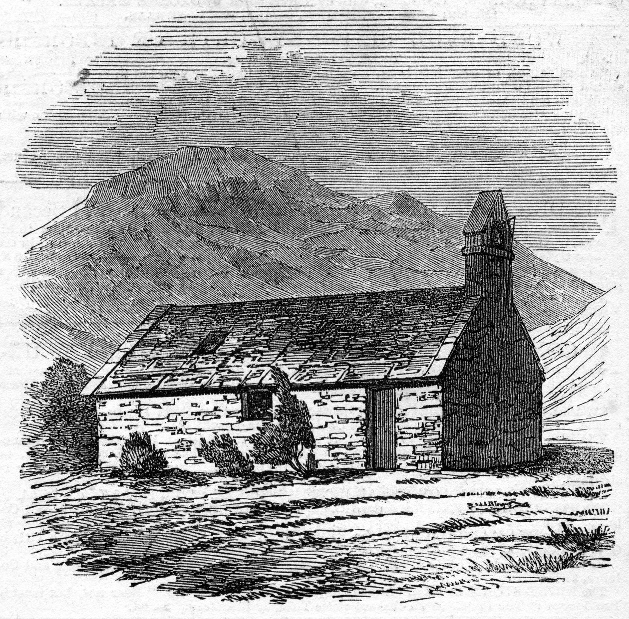 Kaple ve Wastdale Head, Cumberland od English School