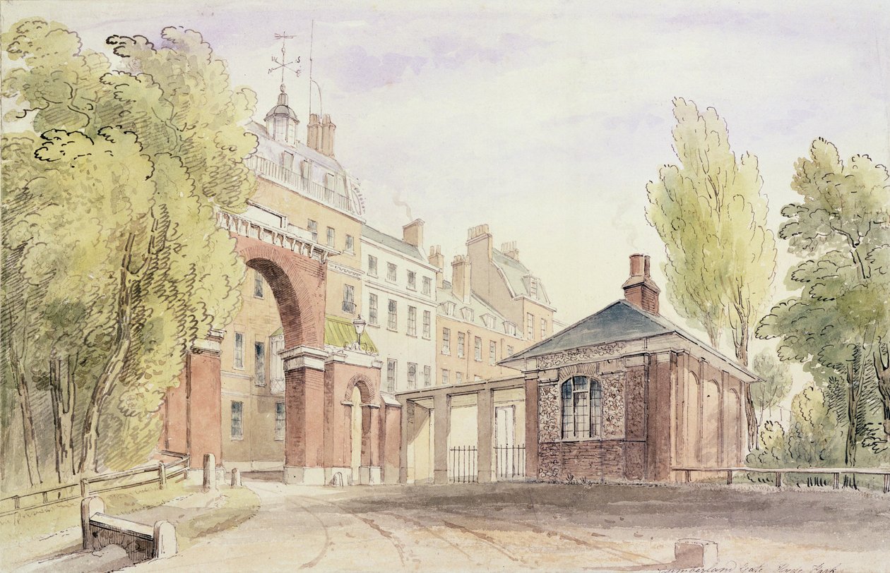 Cumberland Gate, Hyde Park od English School