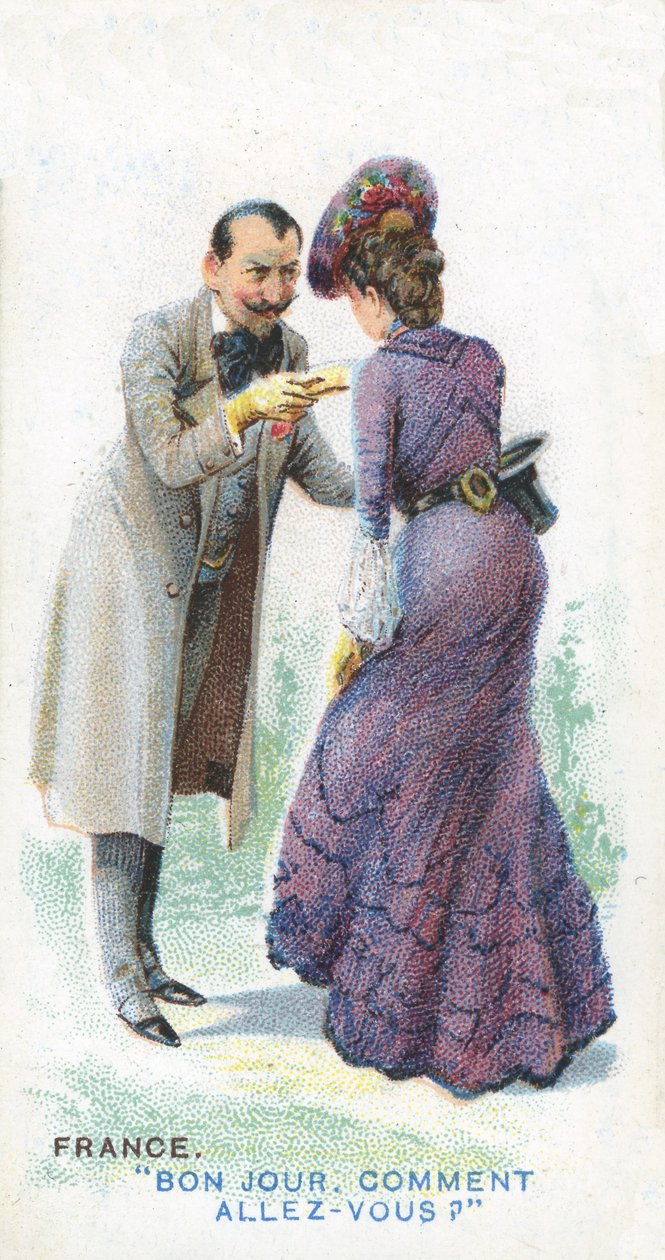 Obvyklý pozdrav ve Francii, 1907 od English School