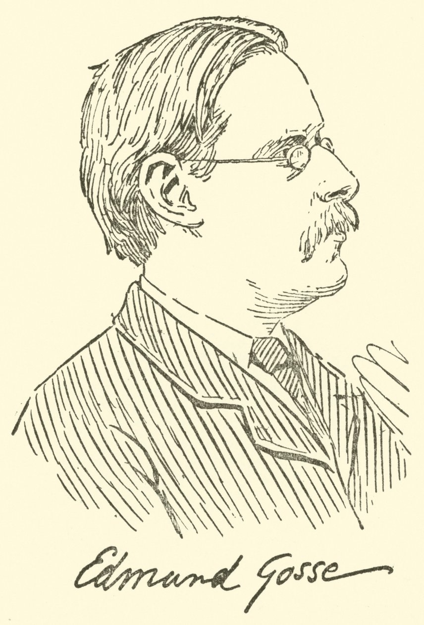 Edmund Gosse (rytina) od English School