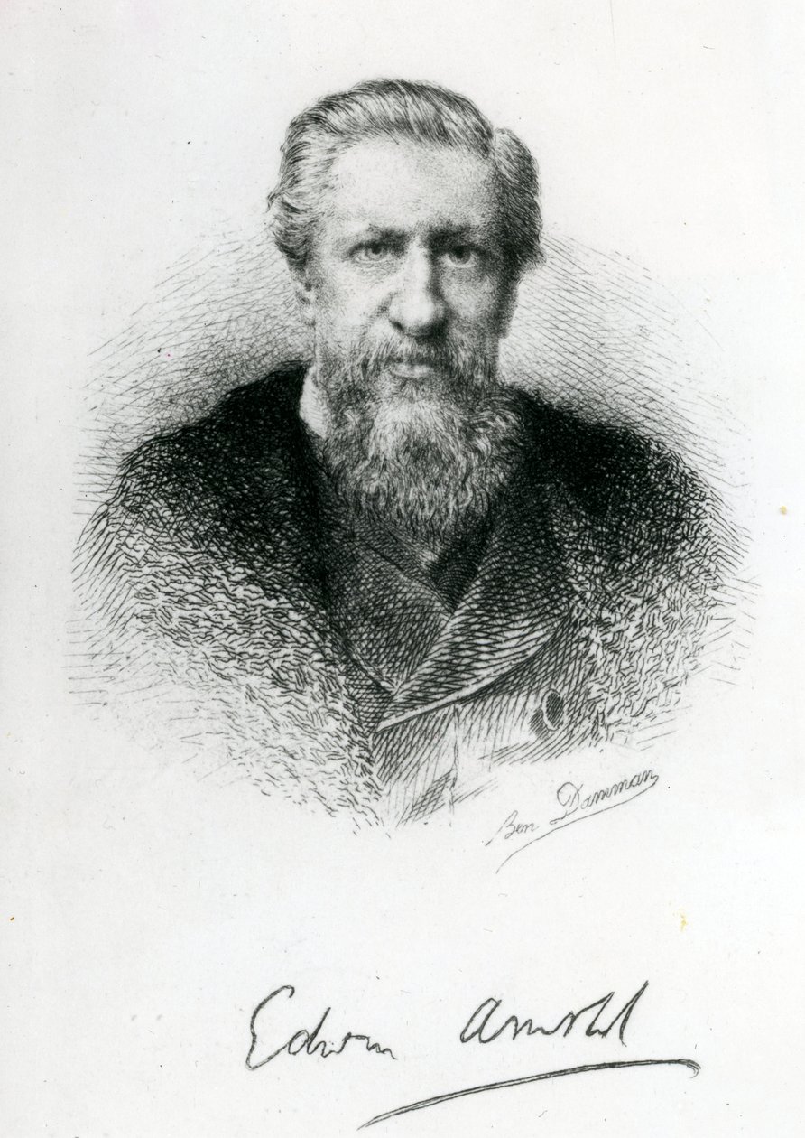 Edwin Arnold (1832-1904) (rytina) od English School