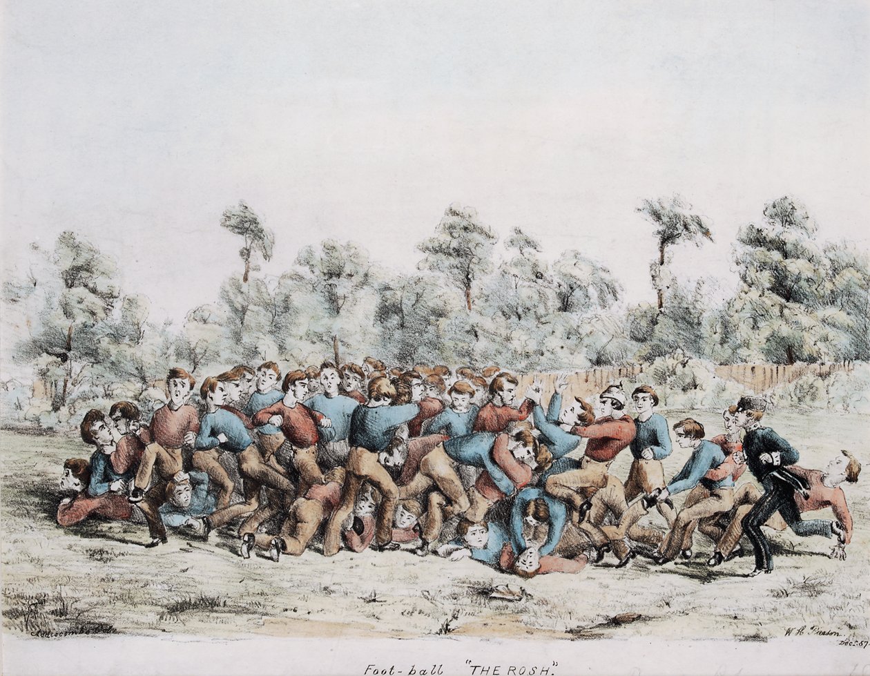 Fotbal, The Rosh, 1857 od English School