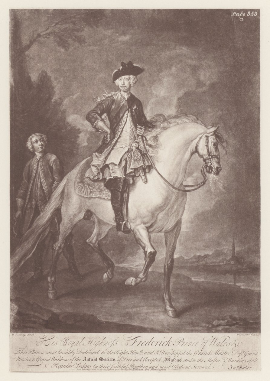 Frederick, princ z Walesu (litho) od English School