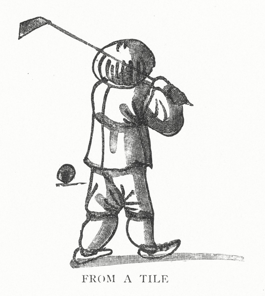 Golf: Z dlaždice (litho) od English School