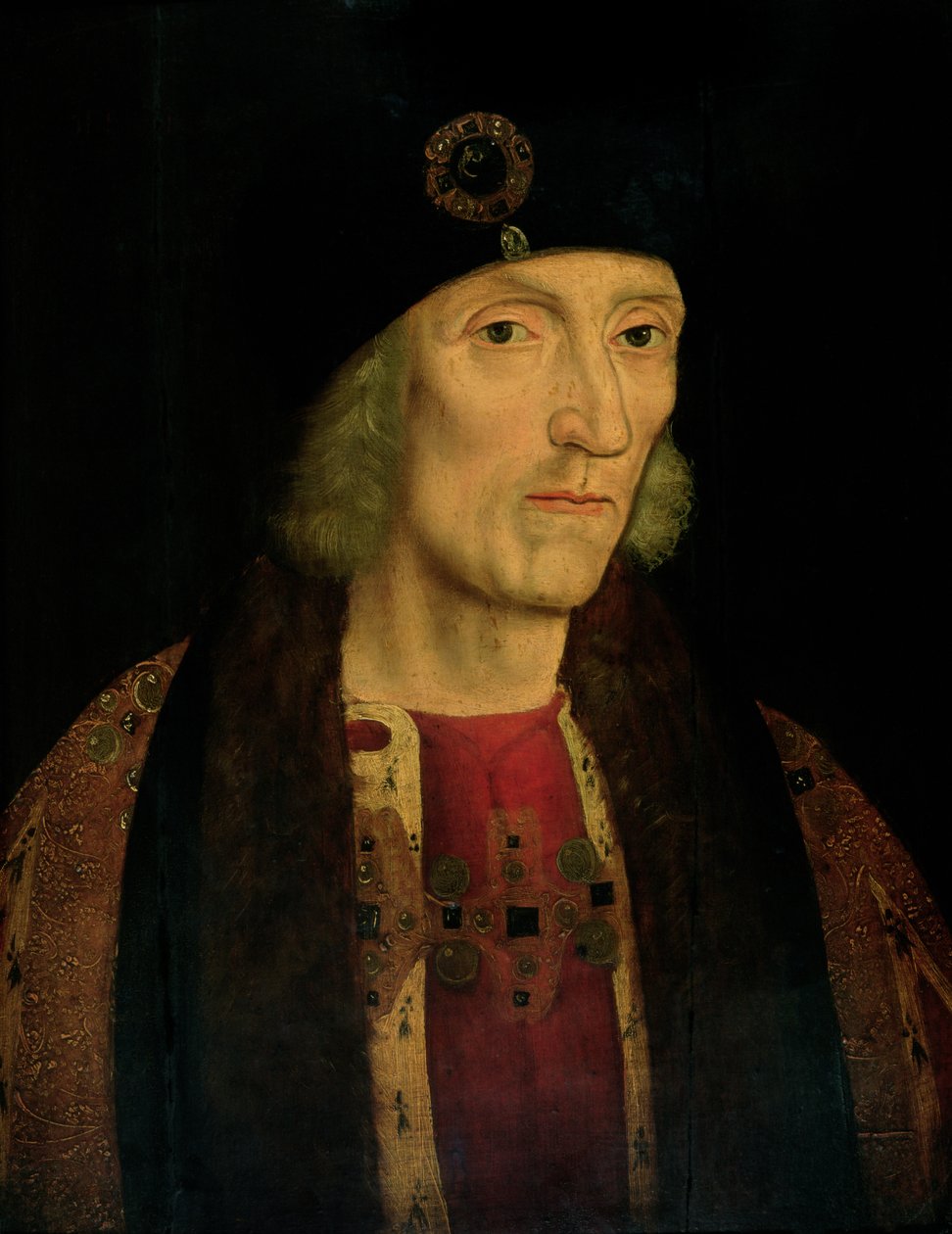 Jindřich VII (1457-1509) (olej na panelu) od English School