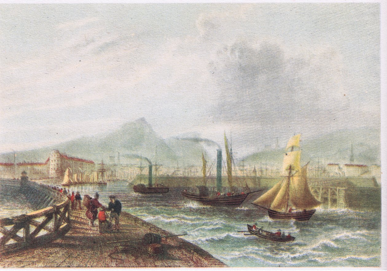Leith Harbour 1842 od English School